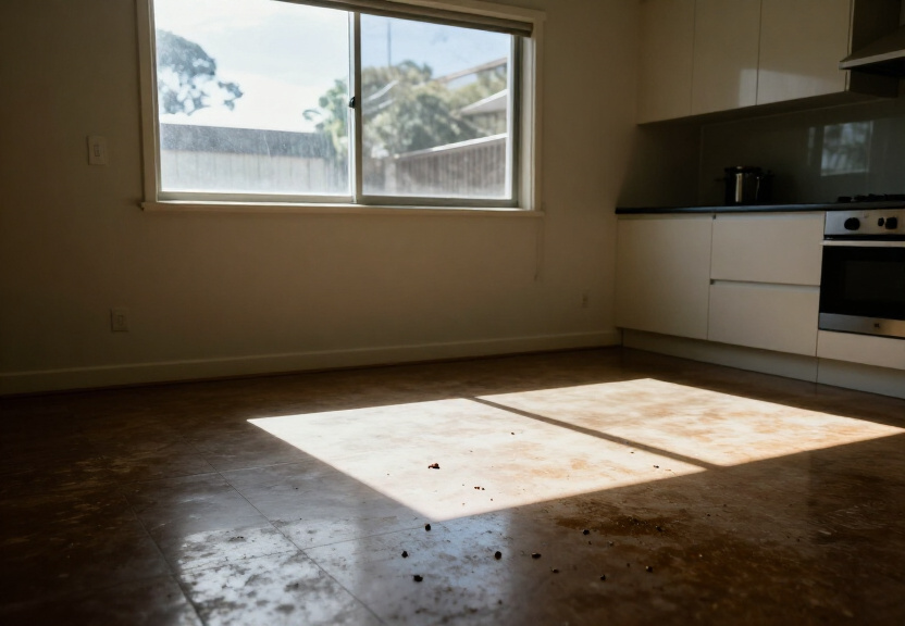 Rodent infestation in an Elderslie garage before treatment